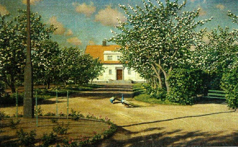 johan krouthen familjen svenfelts villa i ljungsbro oil painting picture